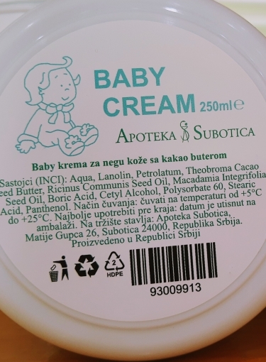 Originalna bebi krema Apoteke Subotica ponovo u prodaji